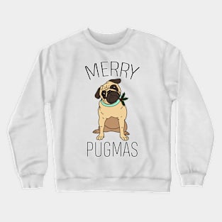 Merry Pugmas Christmas Pug Crewneck Sweatshirt